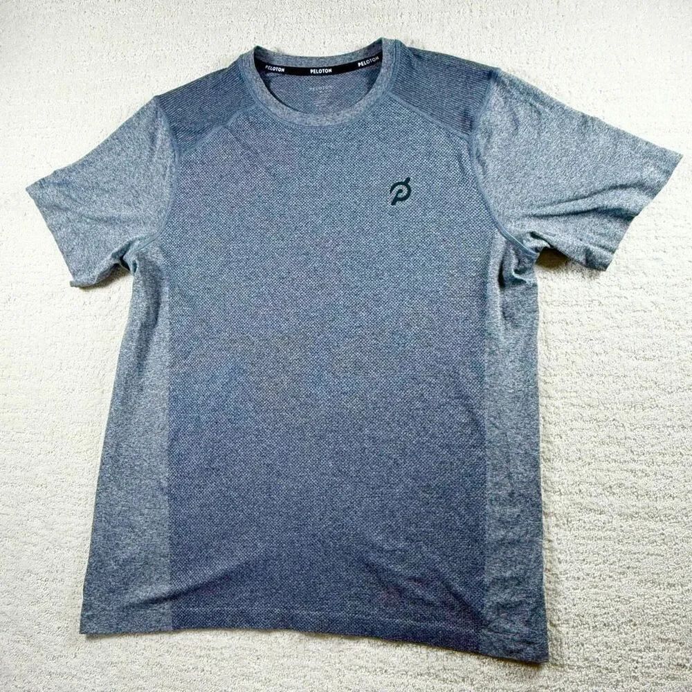 Peloton Seamless Short Sleeve Athletic T Shirt in Deep Navy - US Men’s XL